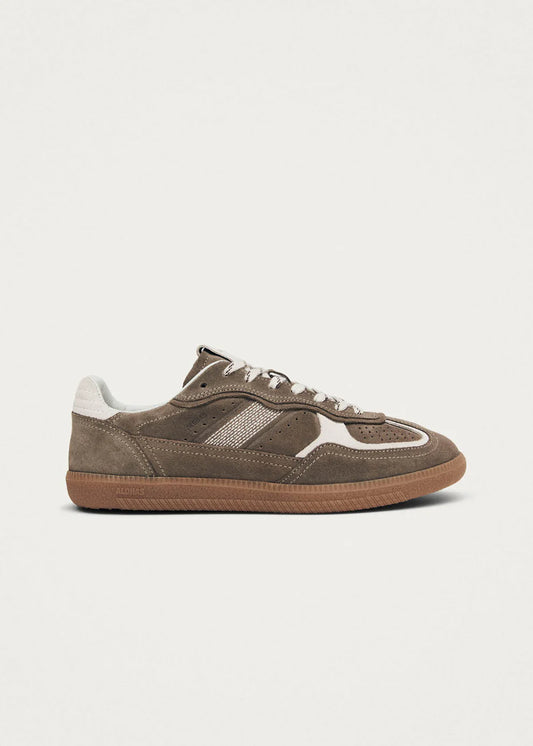 Rife Taupe Leather Sneakers