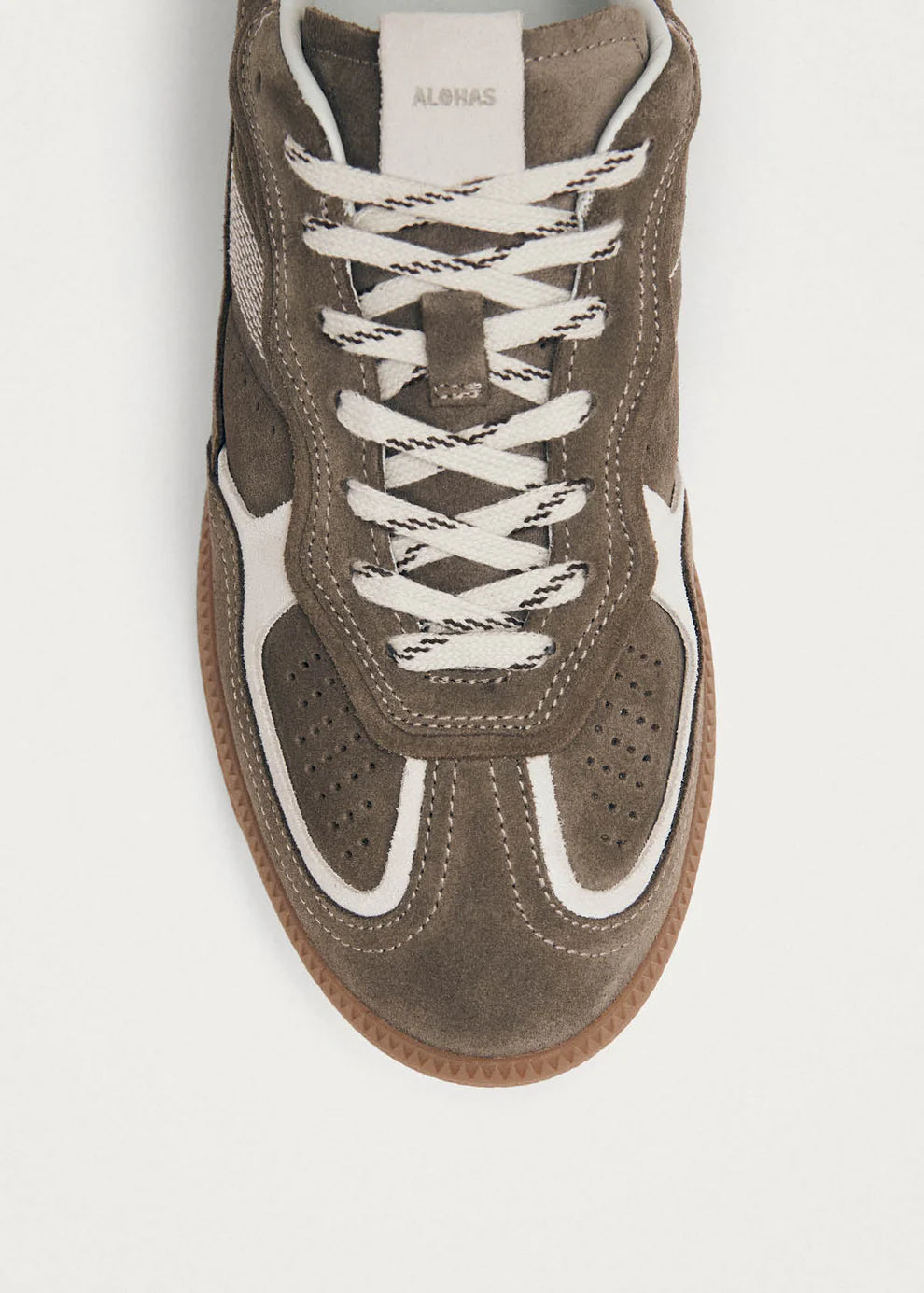Rife Taupe Leather Sneakers