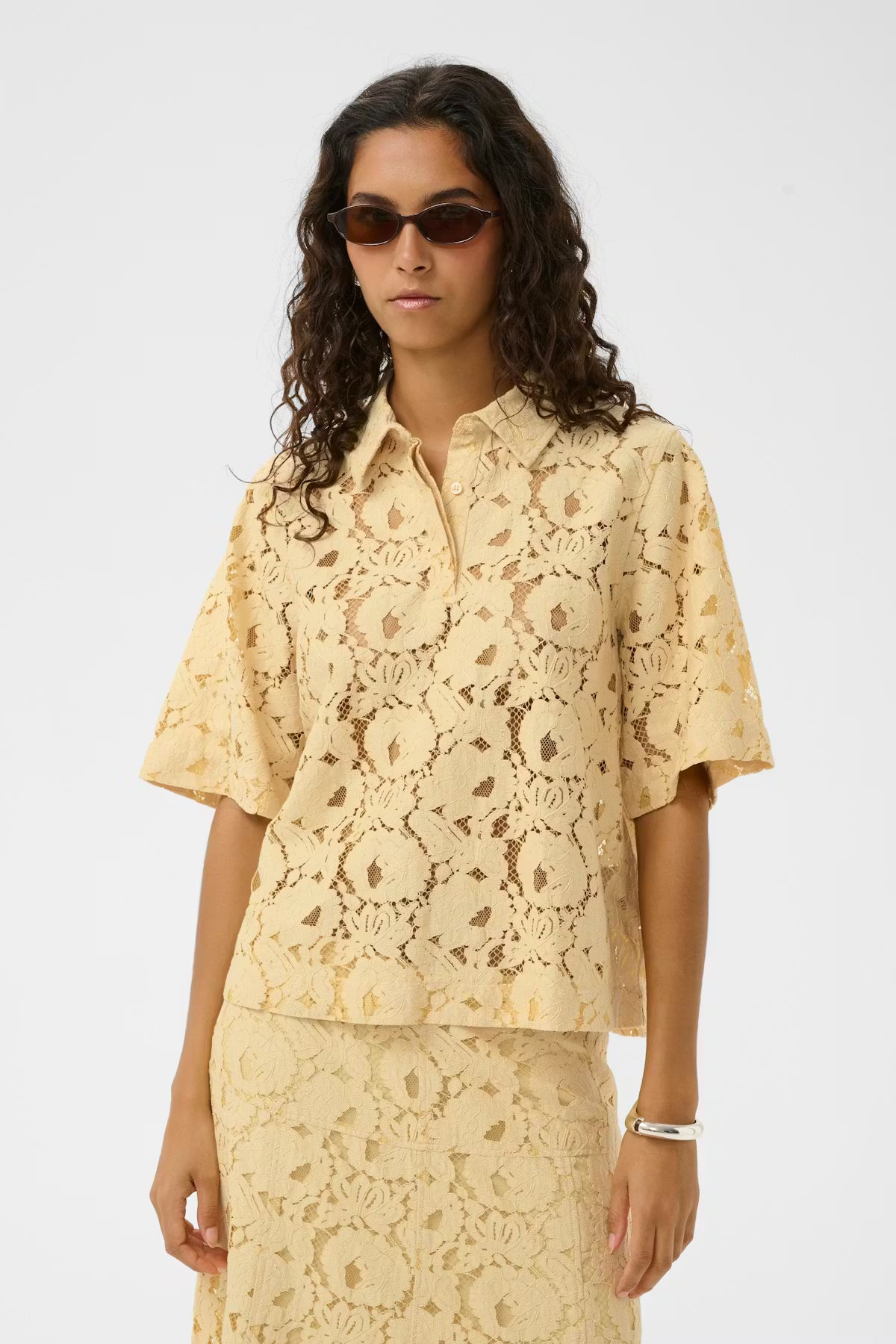 Taya Blouse - Reed Yellow