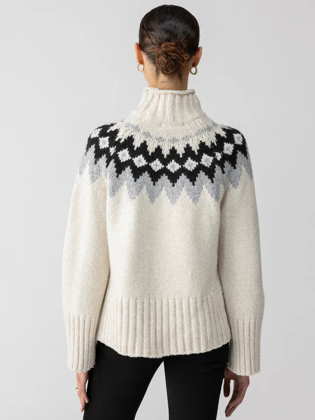 Tis The Season - Fairisle Sweater Toasted Almond Multi