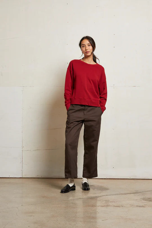 Tyler French Terry Pullover Sweatshirt - Maple