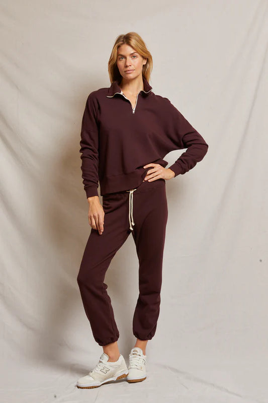 Toni French Terry Jogger - Blackberry