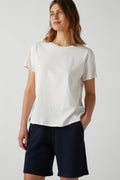 Topanga Organic Cotton Jersey Crew Neck Tee - Beach