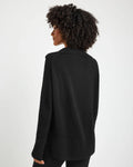 Tori Cashmere Polo Sweater - Black