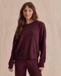 Tori Cashmere Crewneck Sweater - Merlot