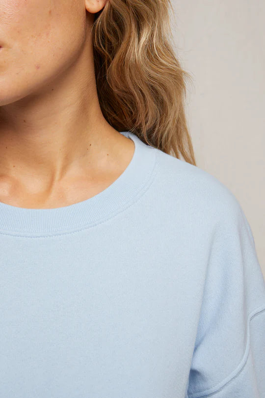Tyler French Terry Pullover Sweatshirt - Sky Blue