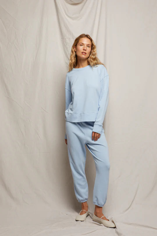 Tyler French Terry Pullover Sweatshirt - Sky Blue
