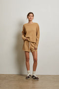 Tyler French Terry Pullover Sweatshirt - Suede