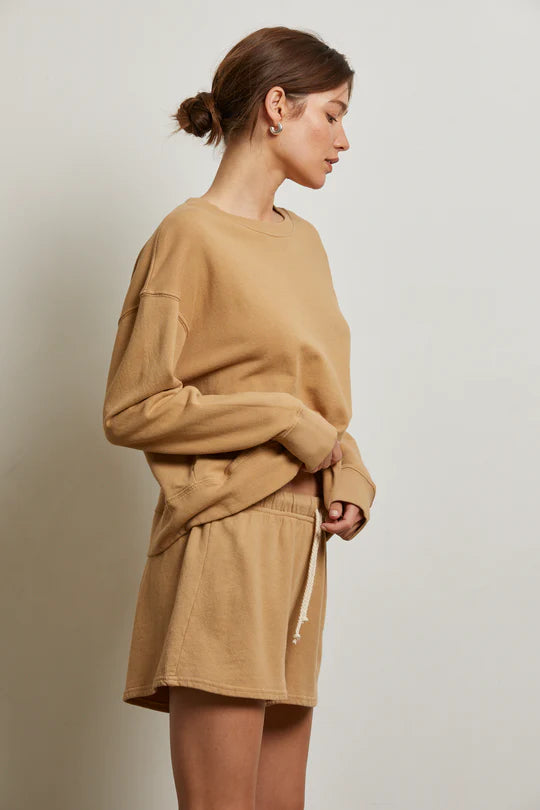 Tyler French Terry Pullover Sweatshirt - Suede
