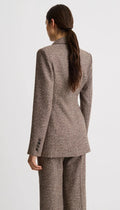 Tailored Boyfriend Blazer - Biscotti Tweed