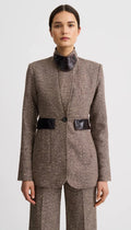 Tailored Boyfriend Blazer - Biscotti Tweed