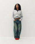 Pullover Two-Way Cardigan - Heather Grey