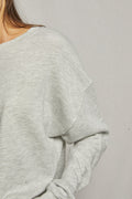 Tyler French Terry Pullover Sweatshirt - Heather Grey