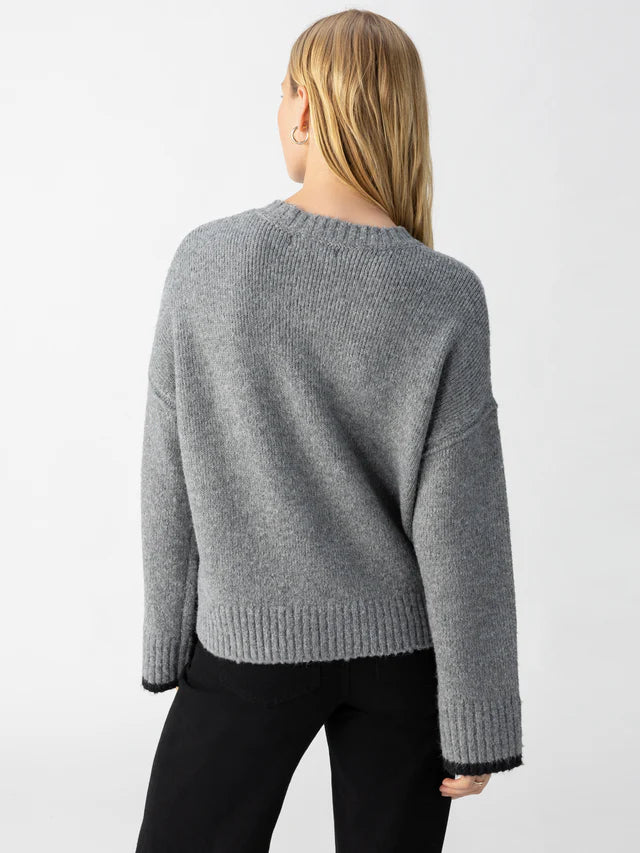 Uptown Girl Sweater - Heather Ash