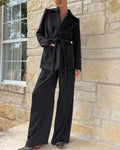Valerie Pleated Pant - Black