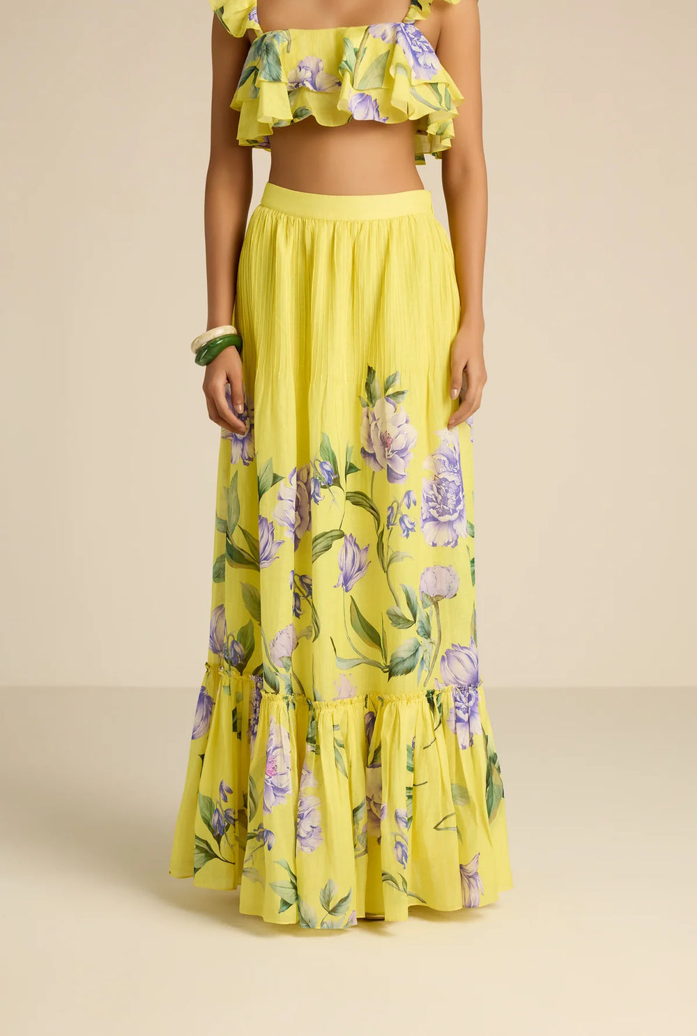 Vama Maxi Skirt - Yellow