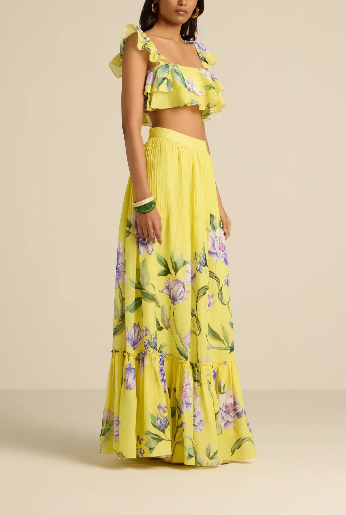 Vama Maxi Skirt - Yellow