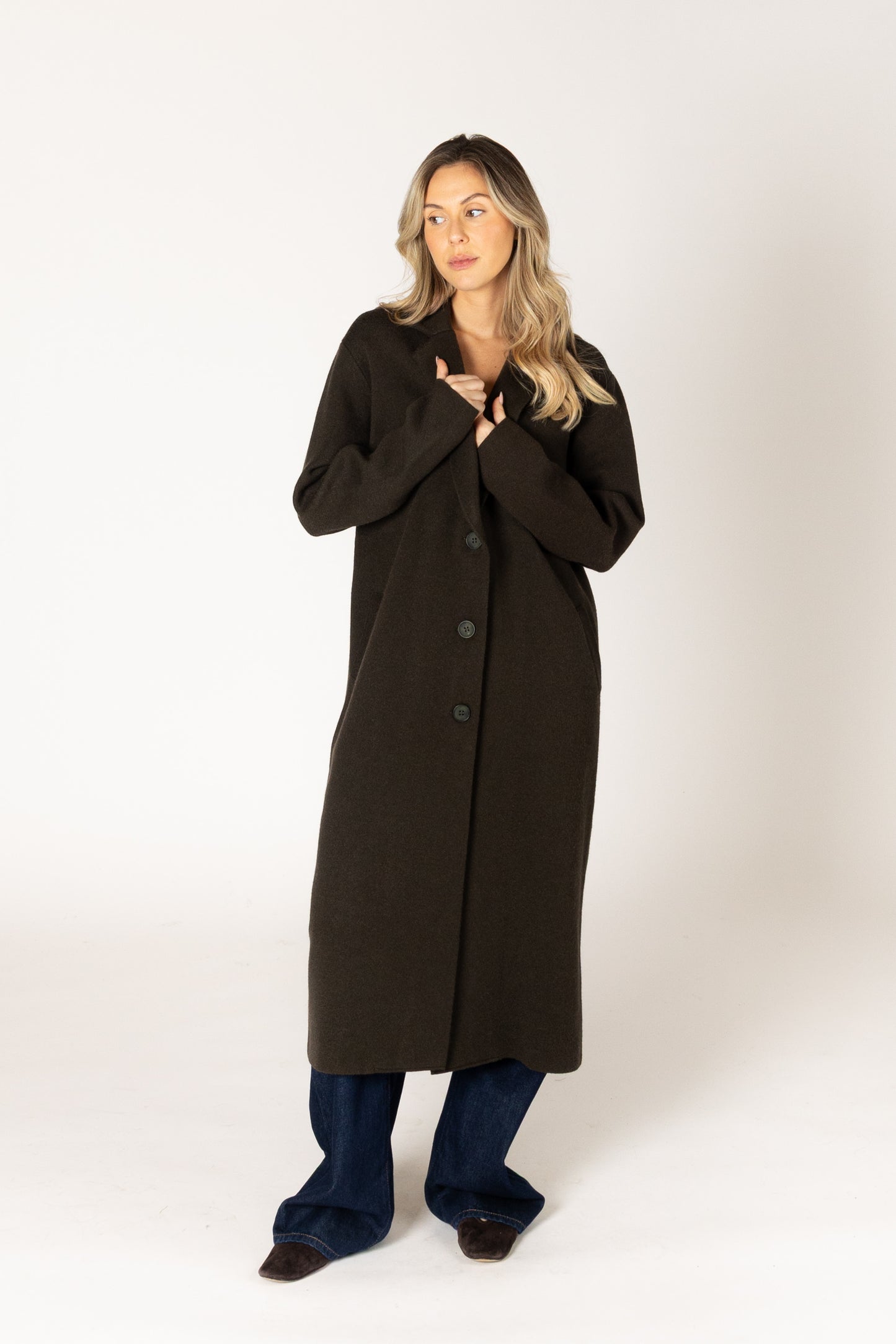 Vicki Essentials Coat - Olive