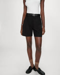 Vite Pleated Straight Shorts - Noir