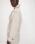 Vogue Short Trench Coat - Sand