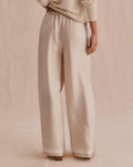 Valerie Pleated Print Pant - Wheat / Shell