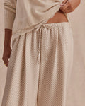 Valerie Pleated Print Pant - Wheat / Shell