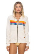 5 Stripe Hoodie - Vintage White