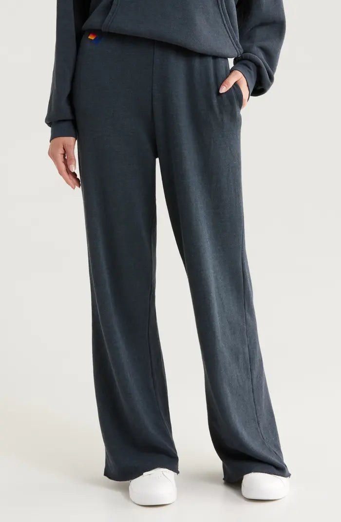 Wide Leg Pocket Sweatpants - Charcoal