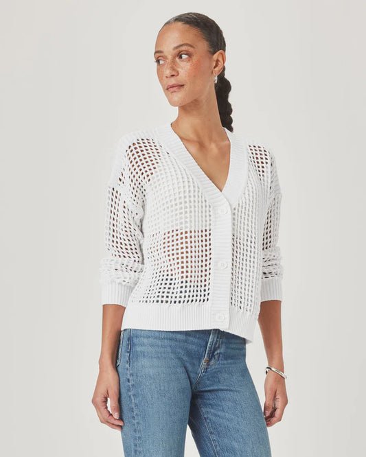 Camellia Cardigan - White
