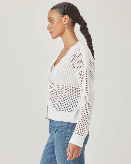Camellia Cardigan - White