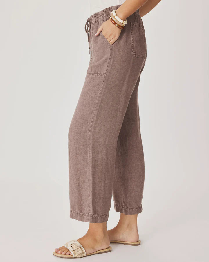 Angie Crop Wide Leg Pant - Wicker