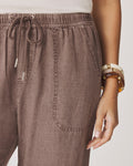 Angie Crop Wide Leg Pant - Wicker