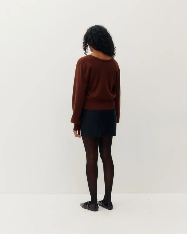 Pullover Two-Way Cardigan - Winter Fig