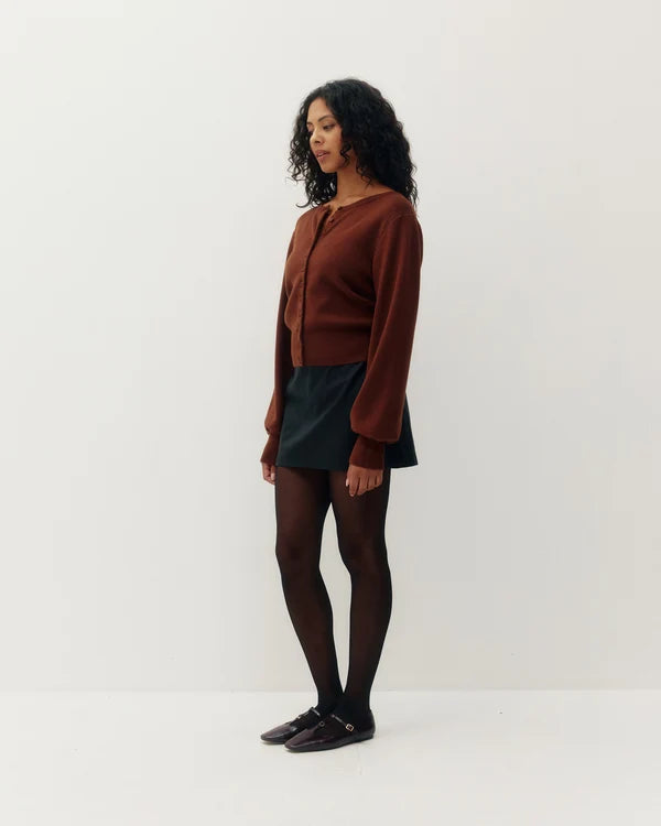Pullover Two-Way Cardigan - Winter Fig
