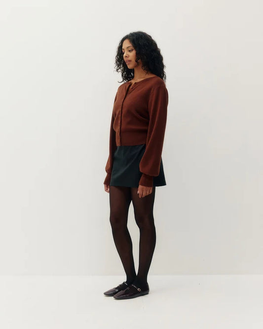 Pullover Two-Way Cardigan - Winter Fig