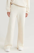 Wide Leg Pocket Sweatpants - Vintage White