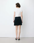 Adele Corduroy Wrap Mini Skirt - Navy