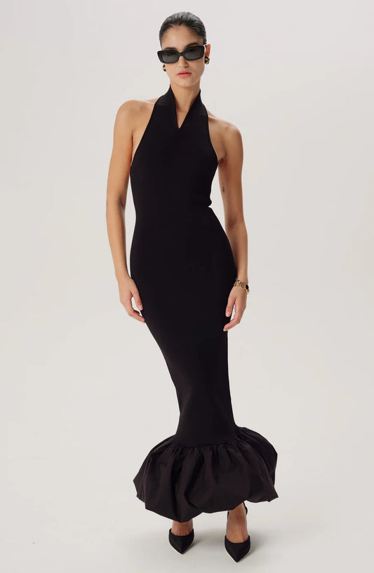 Wyeth Knit Combo Dress - Black