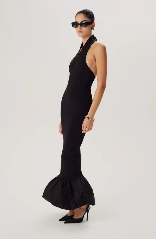 Wyeth Knit Combo Dress - Black