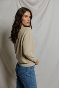 Ziggy Reverse Fleece Crew Neck Sweatshirt - Driftwood