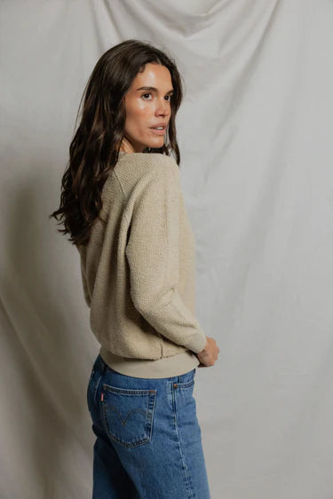Ziggy Reverse Fleece Crew Neck Sweatshirt - Driftwood