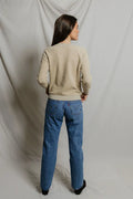 Ziggy Reverse Fleece Crew Neck Sweatshirt - Driftwood