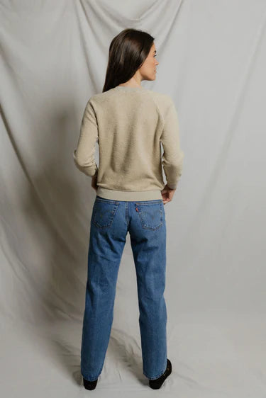 Ziggy Reverse Fleece Crew Neck Sweatshirt - Driftwood