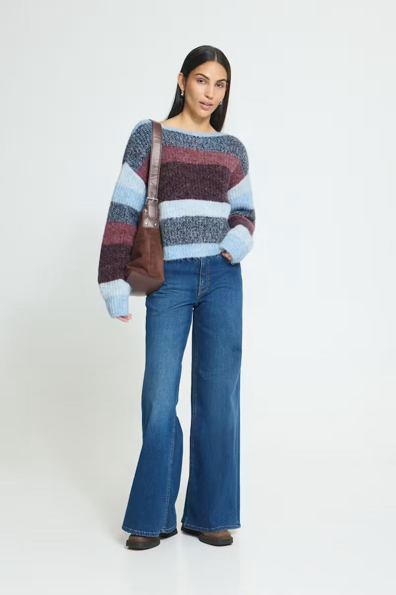 IHZulu Knit - Zinfandel Blue Stripe / Red