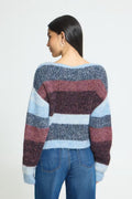 IHZulu Knit - Zinfandel Blue Stripe / Red