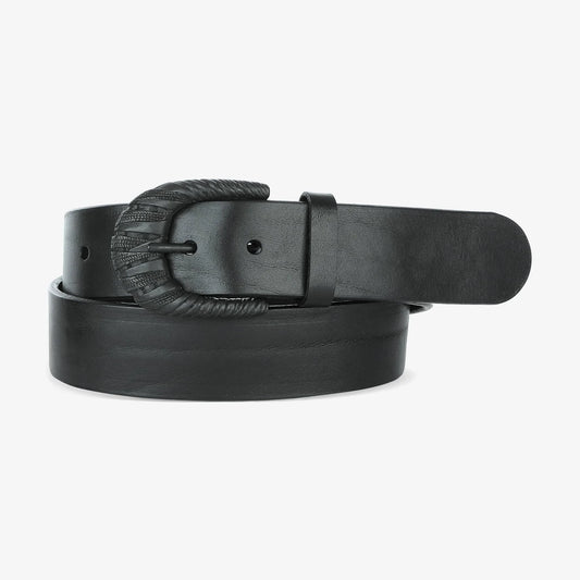Zumma Bridle Leather Belt - Black