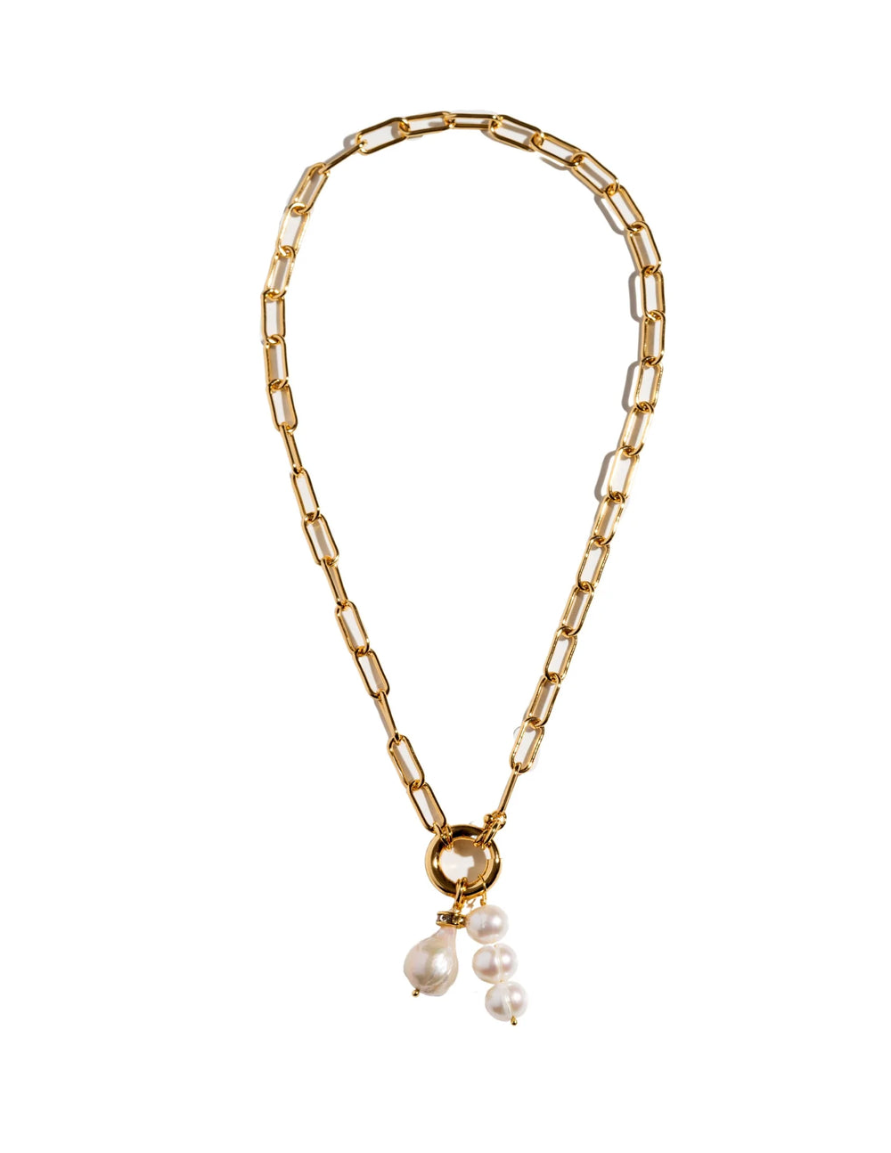 Good Pearl Gone Bad Necklace - Gold