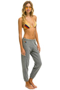 Women's 5 Stripe Sweatpants - Heather Grey