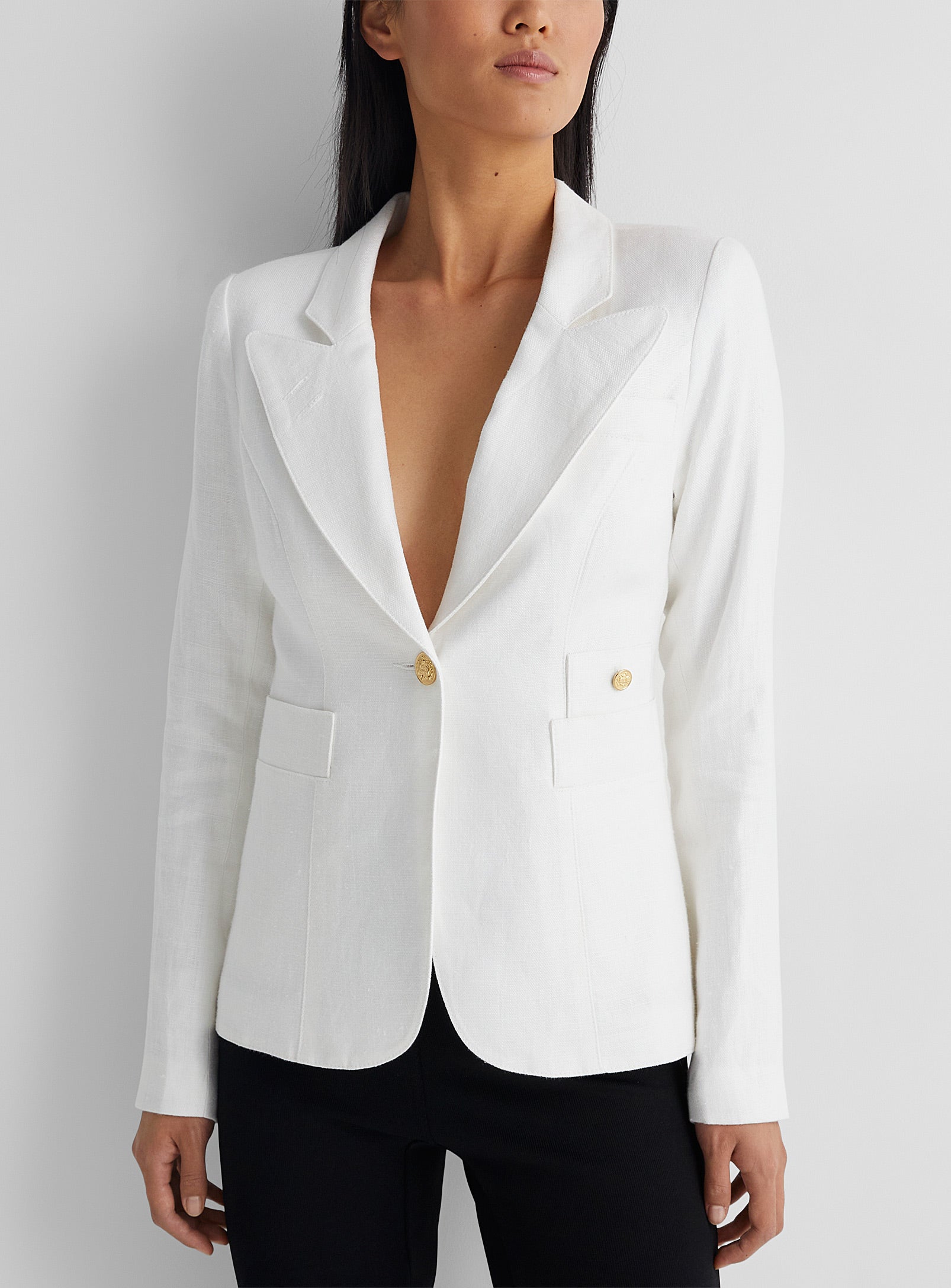 Classic Duchess Blazer White