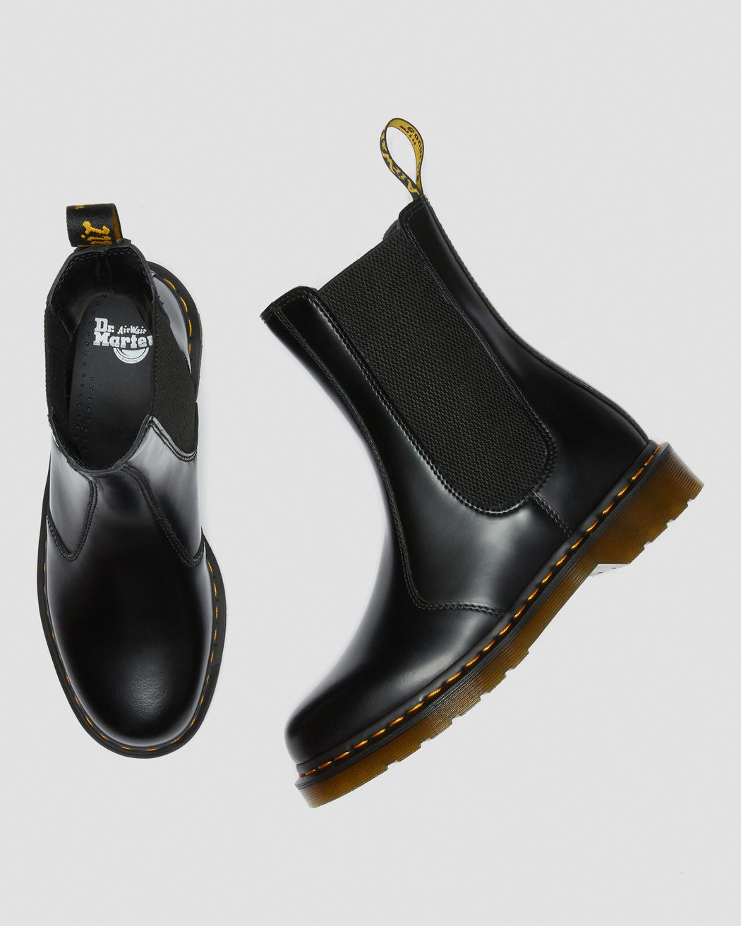 Dr martens black smooth clearance 2976